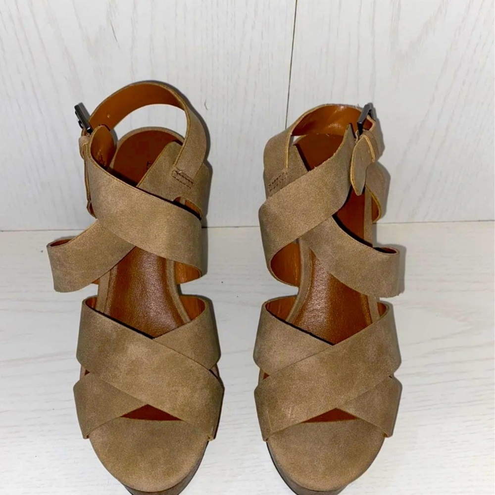 Indigo Road Women Slingback Wedge Sandals